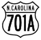 U.S. Highway 701A marker