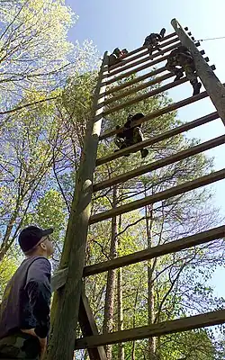 "Stairs" obstacle at Fort Barfoot, Virginia