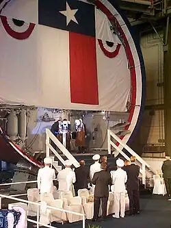 SSN-775's keel being laid in July 2002