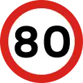 Speed limit (80 km/h)