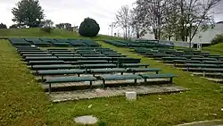 View of the open-air theatre located near the multi-purpose building.