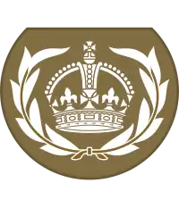 A Tudor Crown in a wreath