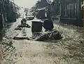 A flood swept damage in Kokura of 1953 North Kyushu flood