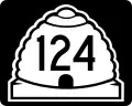 State Route 124 marker