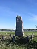 Memorial stone at Utnäslöt