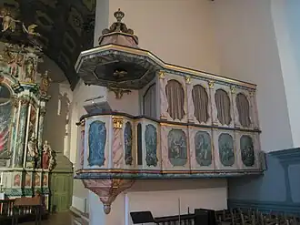Pulpit at Vår Frue kirke