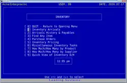 VP-Info/SharkBase running on vDOS emulator on Windows 10