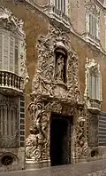 Palace of the Marqués de Dos Aguas (1740) in Valencia. Ignacio Vergara, sculptor