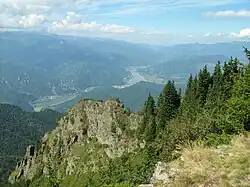 The Olt River Valley viewed from Mount Cozia [ro]