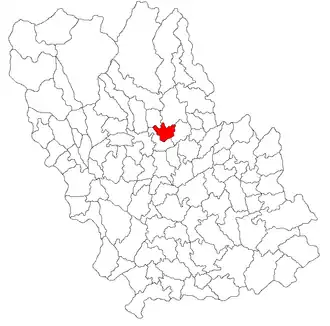Location in Prahova County