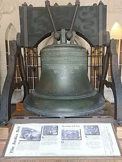 Justice Bell (1915), National Patriots Bell Tower chamber.