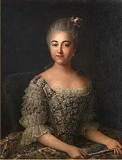 Portrait of Countess Varvara Sheremetev, daughter of Argunov's owner
