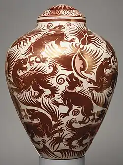 Vase by William de Morgan, 1888–98, English