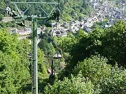 The town from the chairlift