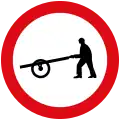 No entry for handcarts
