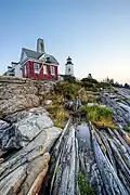 A view from the rocks of Pemaquid Point Lighthouse