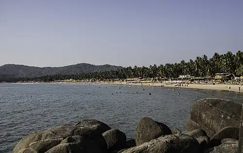 View from left edge of the beach