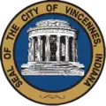 Official seal of Vincennes, Indiana
