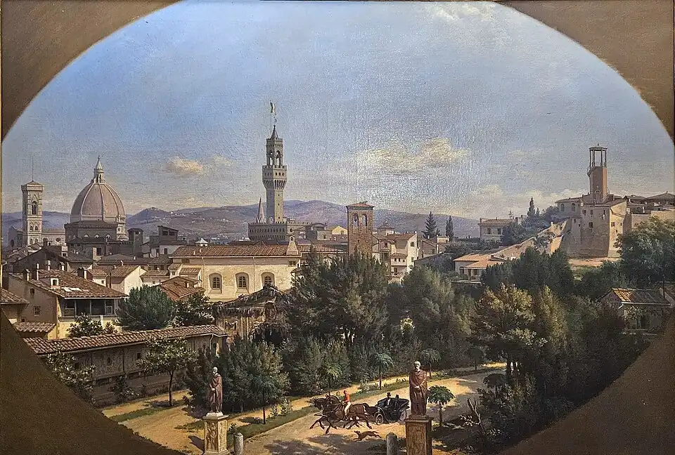 Veduta di Firenze da Palazzo Pitti (1870)