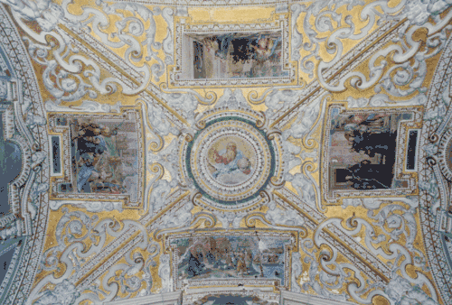 Church of Saints Severin and Sosios, painting of the Medici chapel, before 1593