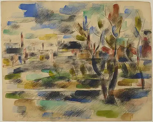 Landscape of Łódź Seen From Retkinia (1941)