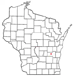 Location of Lamartine, Wisconsin