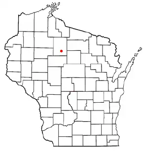 Location of Prentice (town), Wisconsin