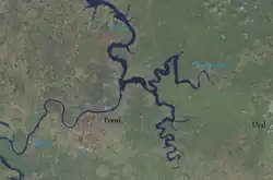 Crossing of the rivers Chusovaya (tributary) and Kama