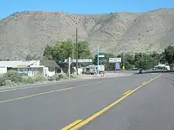 U.S. 395 passing through Walker