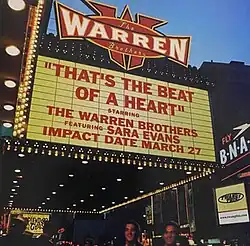 This is the cover art of The Warren Brothers's song "That's the Beat of a Heart".