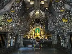 The interior of the Ubosot