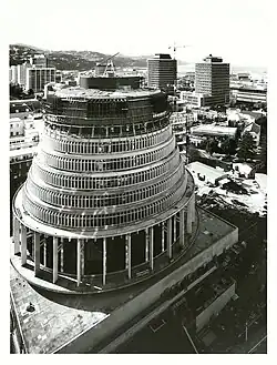 The Beehive under construction in 1978