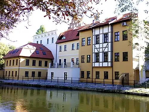 Facades on Młynówka river