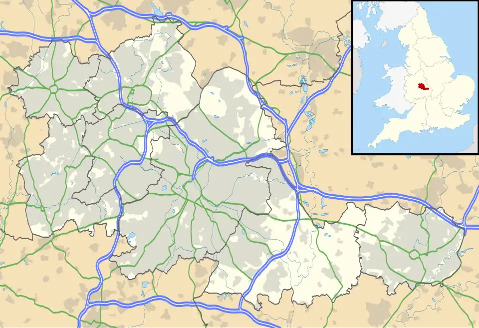 Edgbaston is located in West Midlands county