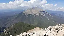 West Spanish Peak seen from East Spanish Peak.