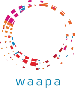 This image is the logo of Edith Cowan University's Western Australian Academy of Performing Arts.