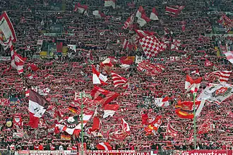1. FC Kaiserslautern fans at the Fritz-Walter-Stadion in April 2011