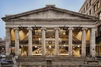 Westminster Arcade located in Providence, Rhode Island, United States. Opened in 1828.