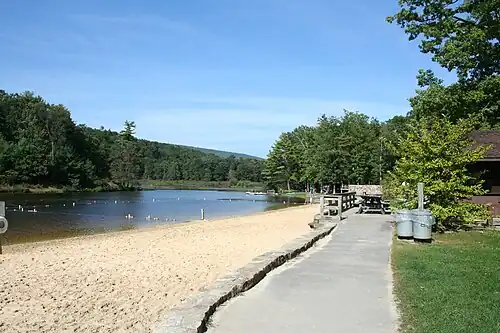 Beach at Whipple Lake
