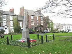 Picture of Whitburn War Memorial, located on the village green.