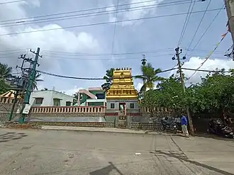 Wide Angle View Photograph of the Varadaraja Swamy Temple in Singapura