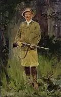 Freiherr von Perfall als Jäger