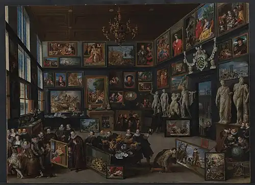 The Gallery of Cornelis van der Geest; 1628, oil on panel, 99 × 129 cm, Rubenshuis.