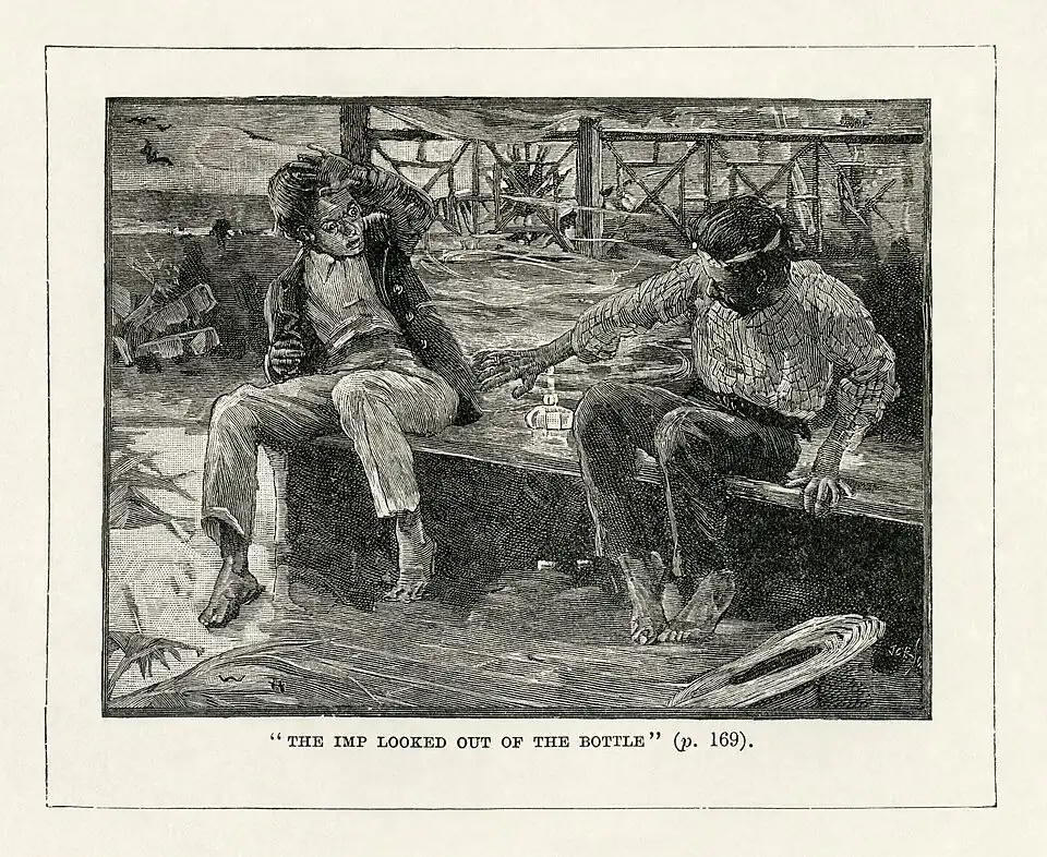 Illustration for The Bottle Imp by Robert Louis Stevenson, 1905