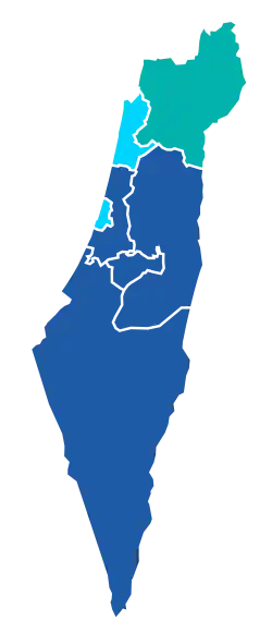Winning party by district