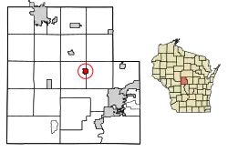 Location of Vesper in Wood County, Wisconsin.