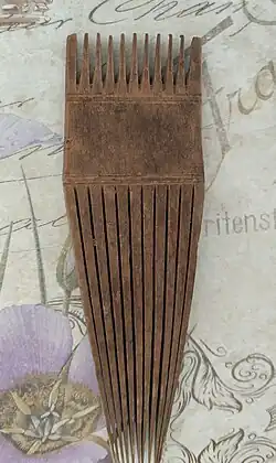 Wooden comb in Nepal.