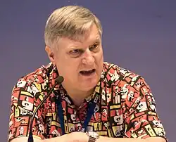 Hemry at World Science Fiction Convention in Helsinki, 2017.