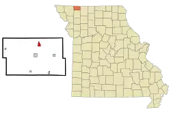 Location of Irena, Missouri