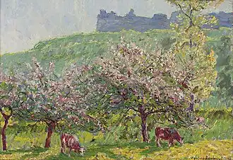 Apple-Blossom time in Arc-la-Bataille Private collection
